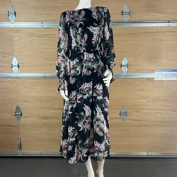 NWOT Mikael Aghal Midi Dress Sz 6 - Picture 3 of 15